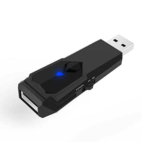 コントローラー 変換アダプター Switch用 コントローラ接続 コンバーター Switch/SwitchOLED MODE/PS5/PS4/PS3/PC 手柄に対応