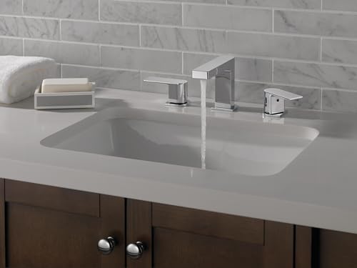 Peerless Xander Widespread Bathroom Faucet Chrome, Bathroom Faucet 3 Hole, Bathroom Sink Faucet, Drain Assembly, Chrome P3519LF - Thumbnail 2
