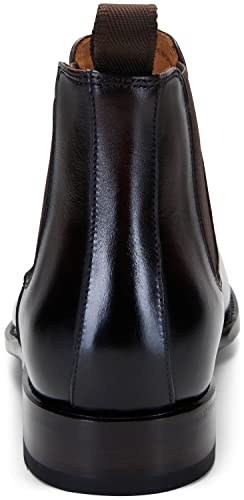 Jousen Men's Chelsea Boots Goodyear Welted Boots For Men Calfskin Leather Mens Dress Boots Classic Ankle Chukka Boots Men (2032.2895 Dark Brown 13) #TOP3