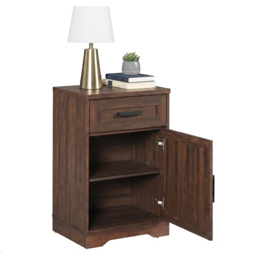 WAMPAT 32-inch Tall Vintage Farmhouse Style Nightstand