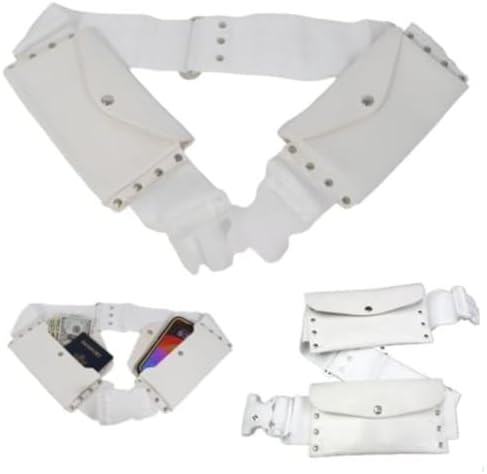 Mart9® Premium Ihram Belt for Men - Adjustable Waist Strap Unstitched Comfortable for Hajj & Umrah Pilgrimage Attire White Belt According to Sunnah Perfect for Ihram & Ehram Waterproof