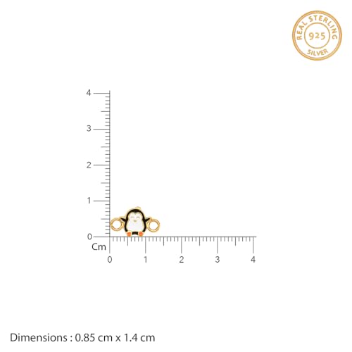 Image of GIVA 925 Silver Golden Penguin Joy Rakhi | Raksha Bandhan Rakhi for Kids | Gift for Couple | With Certificate of Authenticity and 925 Stamp
