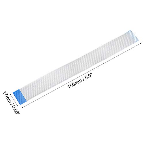 uxcell Flexible Flat Cable,150mm 1mm Pitch 16 Pins FPC FFC Flexible Ribbon Cable for LCD TV Car Audio DVD Player 5Pcs (B Type)