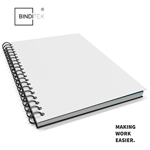 Image of Binditek 12 Mil Sand-Textured Binding Covers, Letter Size, White, 25 Pack
