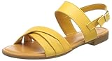 Exterior: piel Marco Tozzi 2-2-28156-36, Sandalia Mujer, Negro y Ocre, 38 EU