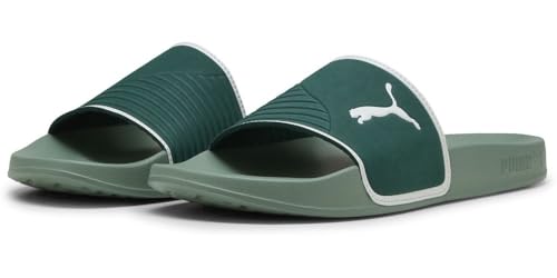 PUMA Leadcat 2.0 Shower, Chanclas Unisex adulto, Dark Myrtle Warm White Green Moon, 47 EU