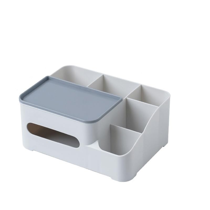 Caja Organizadora Cables Organizador multifunción, caja de almacenamiento de escritorio con Control remoto for el hogar y la Oficina, caja de plástico, cajón contenedor de cosméticos Cajas de Cables (