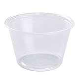 Fabri-Kal PC550 Translucent Plastic Portion Cups, 5.5 Ounce (PC550FAB)