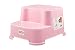 StepSafe Step Stool 2 Step -For kids and Adults  Non Slip Surface and Feet  For Potty, Bathroom and Kitchen  Safe Materials  200 LB Capacity, 8"H (Pink)