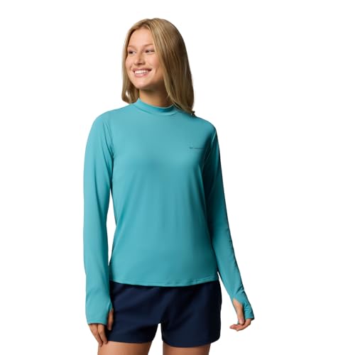 Columbia Women's Chill River Long Sleeve, Teal, 2X