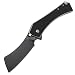 Eafengrow EF331 Folding Knife,D2 Blade Black G10 Handle with Clip,Outdoor Tool Tactical Camping Knife(No Lock)
