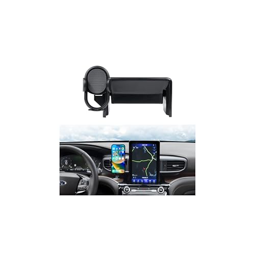Autorder Car Phone Holder for Ford Explorer 2020-2024 Accessories 10.1-Inch Cell Phone Mount with Dash Organizer Hands-Free 360 Degree Rotation
