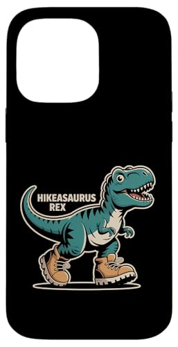 Hikeasaurus Rex 恐竜ハイキングハイカーのしゃれ - スマホケース iPhone 14 Pro Max 用