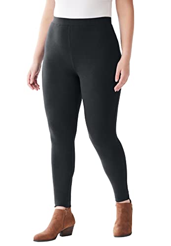 Woman Within Women's Plus Size Legging - 3X, Black #TOP17