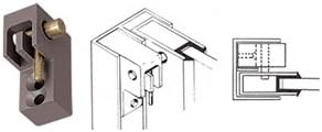 C.R. Laurence D53DURH CRL Duranodic Bronze Right Handed Window Catch for Pass-Thru Windows