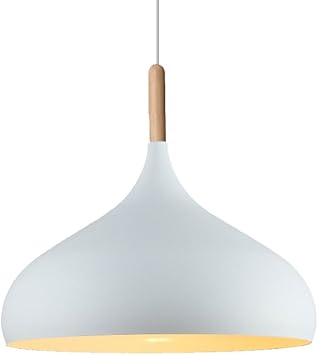 THAELY Modern Vintage Style Ceiling Pendant Light 1 Pack Simple Hanging Light Fixture for Kitchen Island Diameter 32cm for Restaurant Bar Coffee Shop Dining Room,Height Adjustable