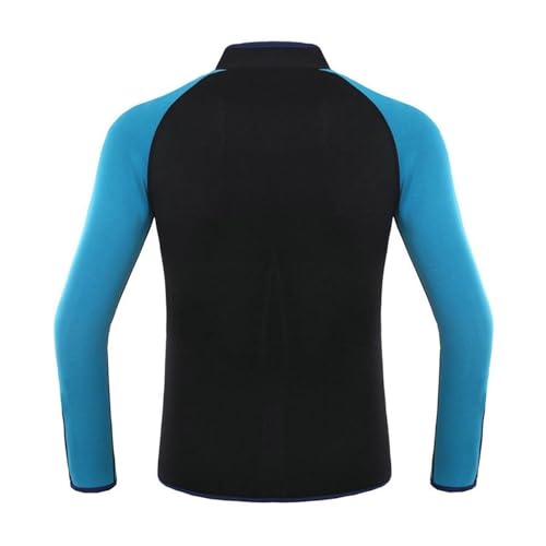 Wetsuit Top Jacket Men 2MM Neoprene Long Sleeve Dive Scuba Wet Suit Shirt, Warm Front Zipper Wetsuits Shirts Vest(B_XX-Large) miniatura 2
