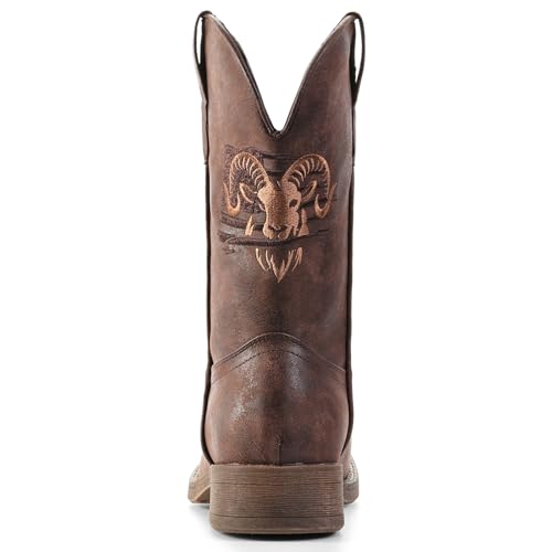 IUV Cowboy Boots for Men Square Toe Western Boots by IUV - Used condition - Image 7