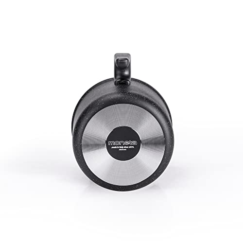 Moneta Etnea Antihaft-Aluminium-Bollilatte, Steinoptik, Schwarz, 14 cm – Ansicht 2