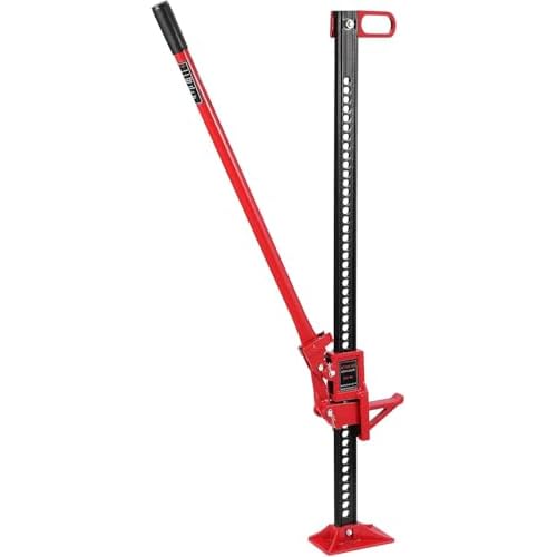 Car Jack, 48" Ratchet Off Road Utility Farm Jack, 3.2Ton (7000 Pound) Capacity Car Jack for Car Truck ATV SUV Utv, Flat Head Shape 48inch