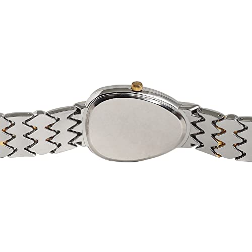 Image of Haute Sauce Women's Embellished Analog Dial with Stainless Steel Strap | Battery Power | Foldover Closure | Quartz Movement | Fashion Wrist Belt Watch for Female and Girls