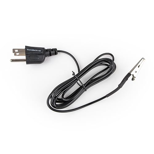 Image of Grounding Cord - Heavy-Duty - with Alligator Clip - Made in USA by ElectraHealth - 16AWG - 8ft - Non-pullout