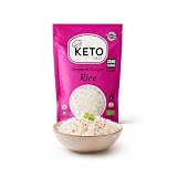 Keto Chef Riso Sottile Paleo Friendly – Farina di Konjac Riso Istantaneo Vegano, Shirataki, Senza Glutine, Contiene Zero Carboidrati e Zucchero, Alimento Dietetico Salutare a Basso Contenuto Calorico