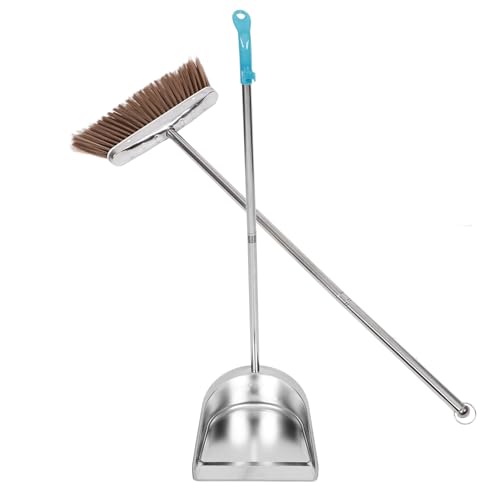 Alipis Heavy Duty Broom and Dustpan Set Indoor Cleaning Tools Broom Dustpan Cover