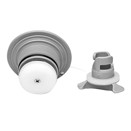 ihreesy 6 Hole Inflatable Boat Air Valve,Universal Kayak Air Valve Screw Inflatable Boat Valve Adapter Replacement for Inflatable Paddle Board Kayak,Grey