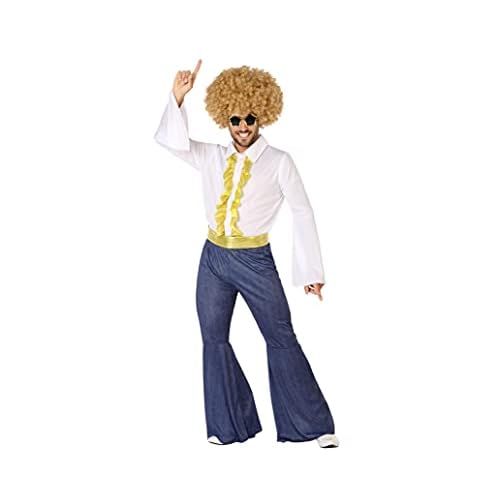 Atosa disfraz disco hombre años 70 adulto hombre adulto XL