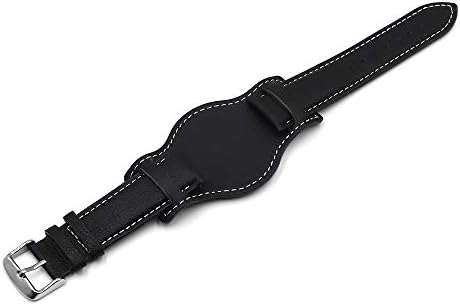 Onthelevel Leather Cuff Watch Strap 18mm 20mm 22mm Vintage Genuine Leather Watch Band with Mat for Men Women
