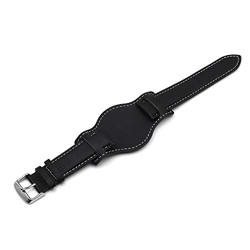 Onthelevel Leather Cuff Watch Strap 18mm 20mm 22mm Vintage Genuine Leather Watch Band with Mat for Men Women