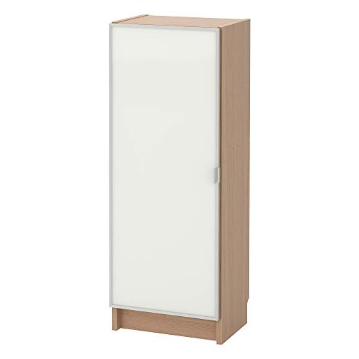 BILLY/MORLIDEN bokhylla med glasdörr 40 x 30 x 106 cm vitmålad ekfanéer/glas