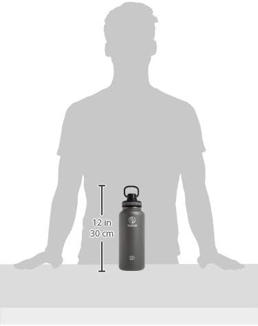 Takeya Originals 32 oz Vacuum Insulated Stainless Steel Water Bottle - Leakproof & BPA-Free Spout Lid - Keeps Drinks Cold 24 Hrs/Hot 12 Hrs - Double-Wall Design - Ideal for Active Lifestyles, Graphite - Image 3