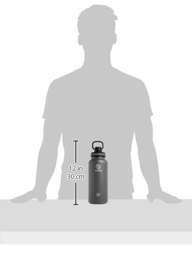 Takeya Garrafa de água de aço inoxidável isolada a vácuo Originals, 947 ml, grafite