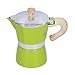 3 kubki Moka Pot, 3 kolory Kuchenka Ekspres do kawy Mini Espresso Ekspres do kawy Klasyczny czajnik do Cappuccino, Latte Art(Green)