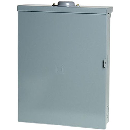 Square D - HOM1224L125PRB Homeline 125-Amp 12-Space 24-Circuit Outdoor Main Lugs Load Center with Cover, Plug-on Neutral Ready