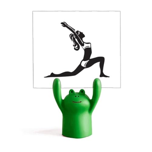 Support pour mémo d'étirement yoga pour des pauses bien-être au bureau