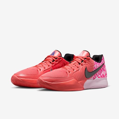 Nike Ja 2 "Heart Eyes Basketball Shoes (IB5842-800, Magic Ember/Pink Foam/Deep Night/Iron Grey) Size 11.5