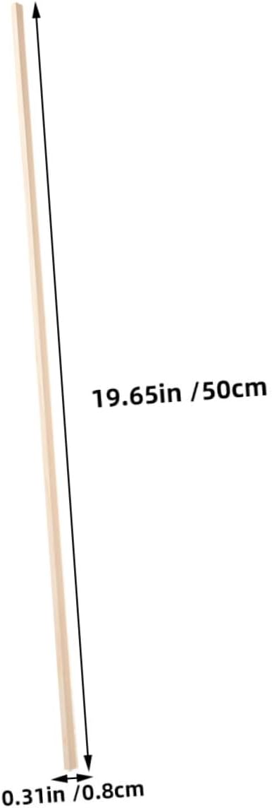 12pcs Wooden Window Molding Trim Wood Strips 8mm for DIY Models