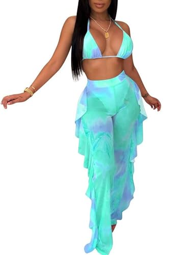 Combinaison de plage et maillot 2 pièces avec pantalon long pour vos soirées d'été
