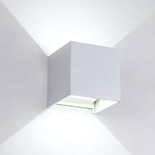 Applique murale LED extérieure IP65 blanche à faisceau réglable