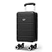 LUGG - Jetset 40cm Suitcase - 40x30x20cm- Ryanair Compatible - Underseat Size - Hard Shell ABS - Spinner & Removable Wheels - Lightweight Travel Luggage- Black