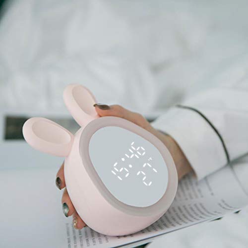Cozy Villa Digital Alarm Clock With Night Light And Temperature Display, Cute Alarm Clocks For Kids Toddlers Adults, Pink Alarm Clock For Bedroom Home Office, Adjustable Volume And Brightness #TOP3