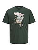JACK & JONES Jorholiday Skull tee SS Cn, Sycamore, XL