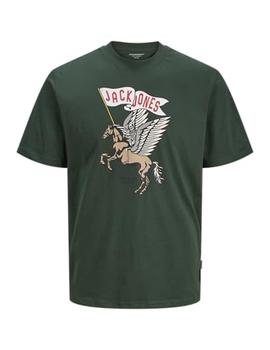 JACK & JONES Jorholiday SS CN T-Shirt Motif tête de Mort, Camouflage, L