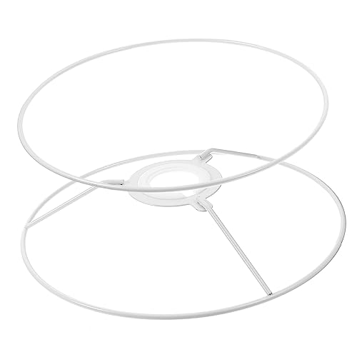 PRETYZOOM Cornice Paralume Vintage in Metallo Anello Fissaggio Resistente Per Lampade Tavolo Piantana e Lampadari Supporto Fai Da Te Per Paralumi Con Tessuto e Carta Decorativa