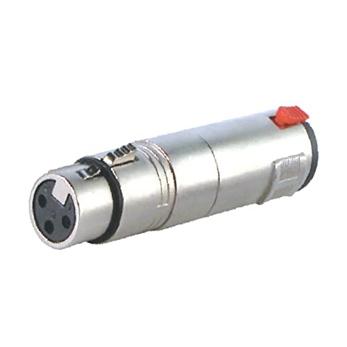 Image of MX 3 Pin XLR Microphone pin Pure Copper Nickel Plated for High Conductivity microphone (XLR 3-Pin Female to P‑38 Mono Plug, Pack of 2, Female Connector)
