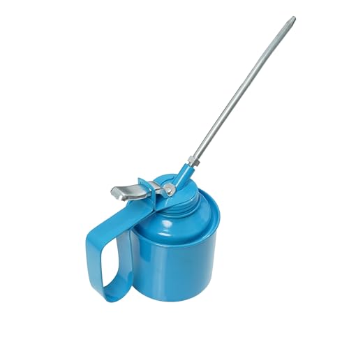 Image of Taparia Metal Oil Can Wesco Type (Capacity-1 /4 pint / 250cc, Spout Length-150mm)-Steel Ball Pump, Detachable Spout-Oiler for Bike Chain, Vehicle, Workshop & Automotive Use