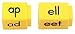 hand2mind Reading Rods Letters and Words, Build a Word with Alphabet Blocks, Early Readers Linking Cubes, Reading Manipulatives, Montessori Alphabet, 1st Grade Reading, Homeschool Supplies (Set of 62)